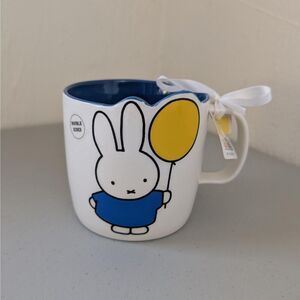Magenta Miffy Bunny Coffee Mug White